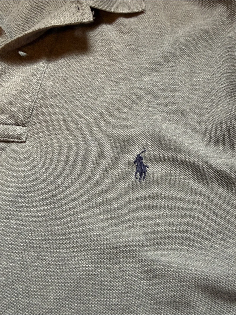 Polo by Ralph Lauren Heather Grey Short-Sleeve Polo